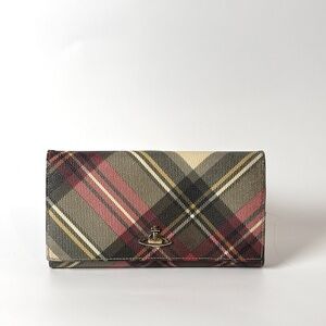 Vivienne Westwood Tartan Wallet – Orb Logo – Authentic Vintage